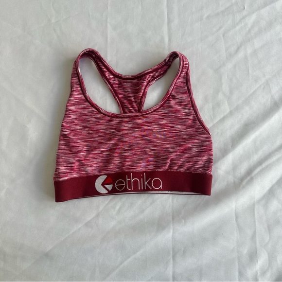 Ethika Red Sports Bra - Picture 1 of 4